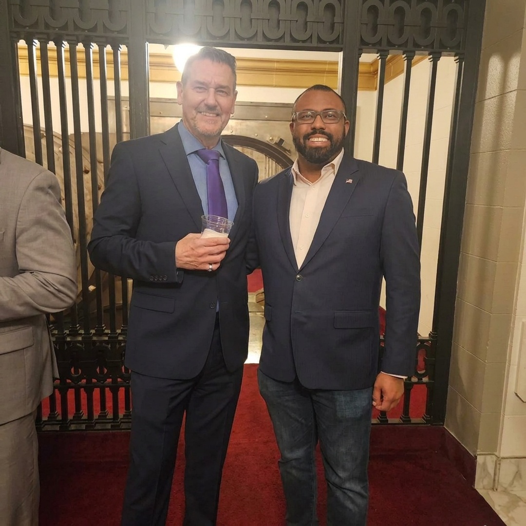 SJ Van Horn with Fresno City Council President Nelson Esparza